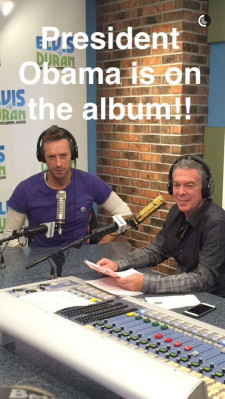 Chris Martin - Elvis Duran and the Morning Show in New York 11/24/2015