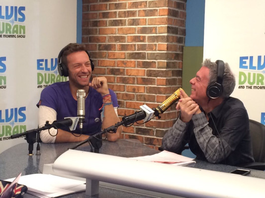 Chris Martin - Elvis Duran and the Morning Show in New York 11/24/2015