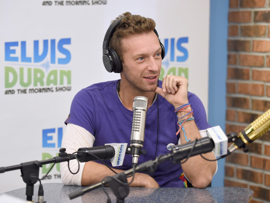Chris Martin - Elvis Duran and the Morning Show in New York 11/24/2015