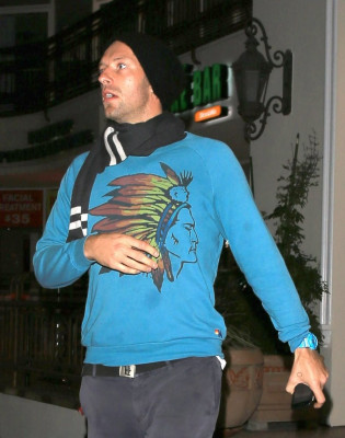 Chris Martin Out in Los Angeles 02/28/2017
