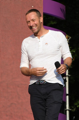 Chris Martin - Global Citizen Festival in New York 09/29/2018