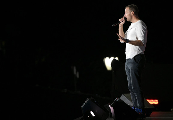 Chris Martin - Global Citizen Festival in New York 09/29/2018