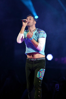 Chris Martin at Brit Awards 2017 in London 02/22/2017