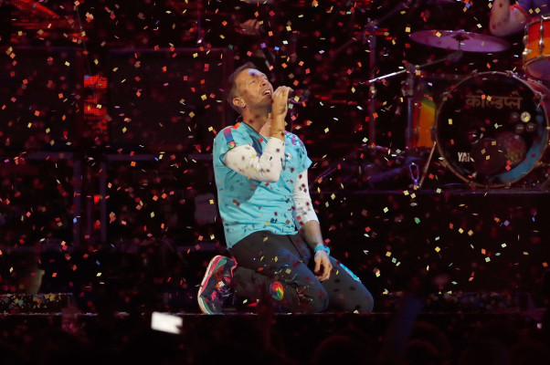 Chris Martin at Brit Awards 2017 in London 02/22/2017