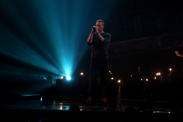 Chris Martin at Brit Awards 2017 in London 02/22/2017