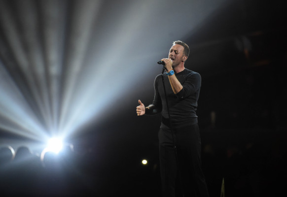 Chris Martin at Brit Awards 2017 in London 02/22/2017
