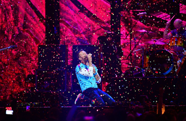 Chris Martin at Brit Awards 2017 in London 02/22/2017