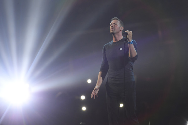 Chris Martin at Brit Awards 2017 in London 02/22/2017
