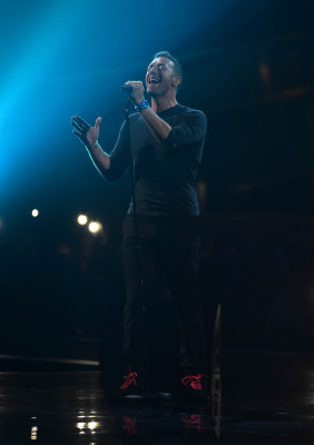 Chris Martin at Brit Awards 2017 in London 02/22/2017