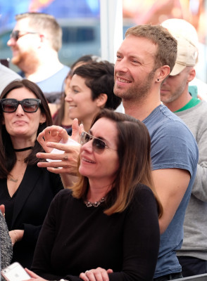 Chris Martin at the Hollywood Walk of Fame Ceremony for Elvis Duran 03/02/2017