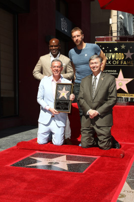 Chris Martin at the Hollywood Walk of Fame Ceremony for Elvis Duran 03/02/2017