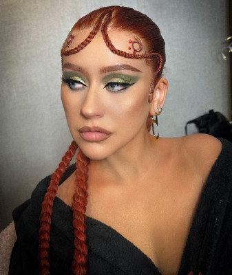 Christina Aguilera by Zoe Rain for Music Video &#039;Santo&#039; (2022)