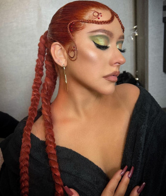 Christina Aguilera by Zoe Rain for Music Video &#039;Santo&#039; (2022)