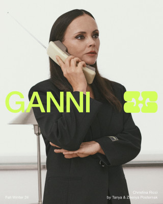 Christina Ricci for Ganni FallWinter 2024 Ad Campaign