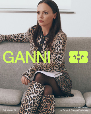 Christina Ricci for Ganni FallWinter 2024 Ad Campaign
