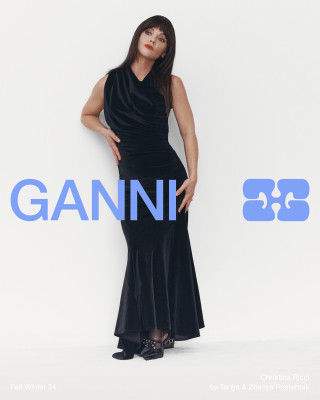 Christina Ricci for Ganni FallWinter 2024 Ad Campaign