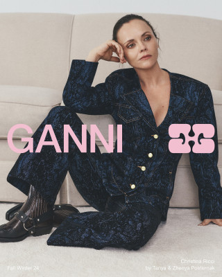 Christina Ricci for Ganni FallWinter 2024 Ad Campaign