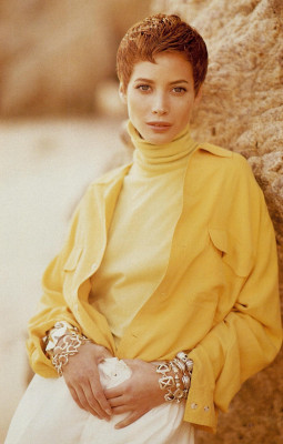 Christy Turlington ~ US Harper&#039;s Bazaar July 1990 by Mathew Rolston