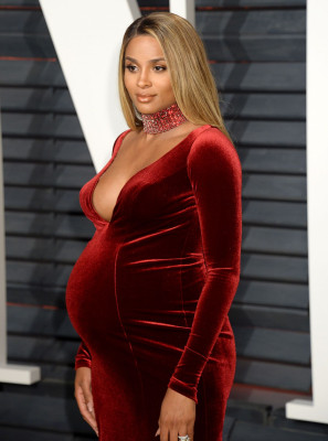 Pregnant CIARA at 2017 Vanity Fair Oscar Party in Beverly Hills 02/26/2017