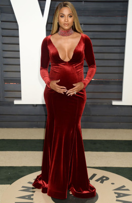 Pregnant CIARA at 2017 Vanity Fair Oscar Party in Beverly Hills 02/26/2017