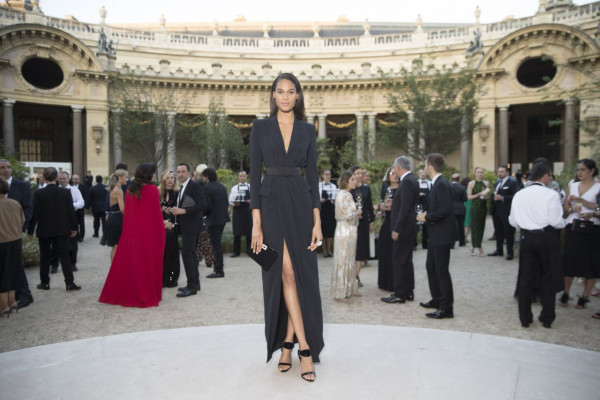 Cindy Bruna at amfAR Gala – Haute Couture Fashion Week in Paris