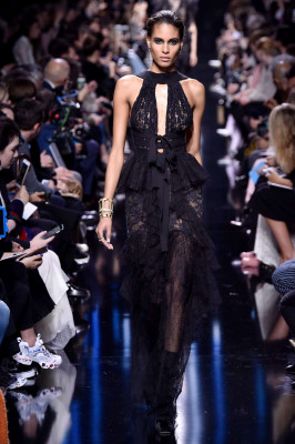 Cindy Bruna – Elie Saab Runway Show at 2017 PFW in Paris