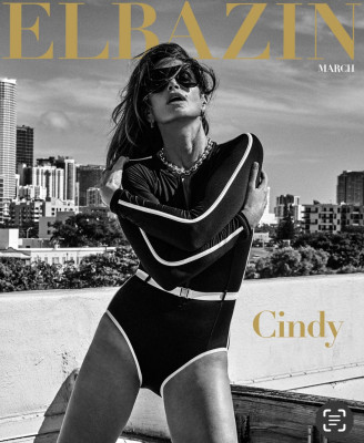 Cindy Crawford for Elbazin Magazine March 2025 by Simon Upton