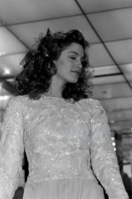 Cindy Crawford for John David Ridge for Halston S/S 1990