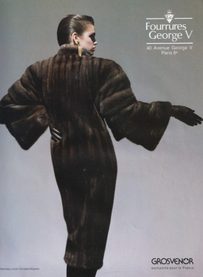 Cindy Crawford for Fourrures George V 1985