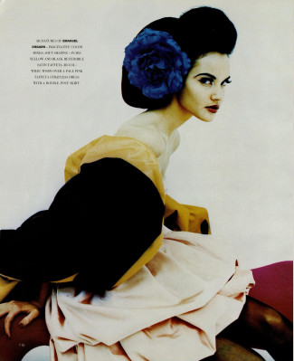 Claudia Mason & Kristen McMenamy for US Harper's Bazaar October 1991