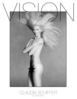 Claudia Schiffer for Double Vision FW 2024.25 by Luigi &amp;amp; Iango