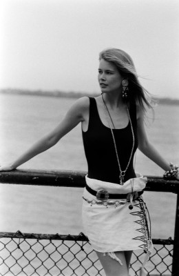 Claudia Schiffer ~ DKNY Resort 1990 Sportswear Advance Preview by Kyle Ericksen