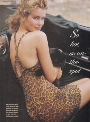 Claudia Schiffer ~ Mademoiselle june 1989  by Martin Brading