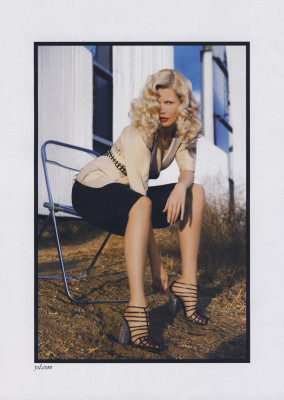 Claudia Schiffer for Yves Saint Laurent Spring/Summer 2009 by Inez &amp;amp; Vinoodh