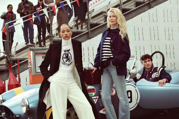 Claudia Schiffer for Hilfiger Racing Club’ Campaign by  Glen Luchford
