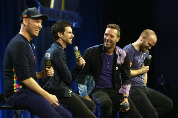 Coldplay - Pepsi Super Bowl Halftime Press Conference in San Francisco 02/04/16