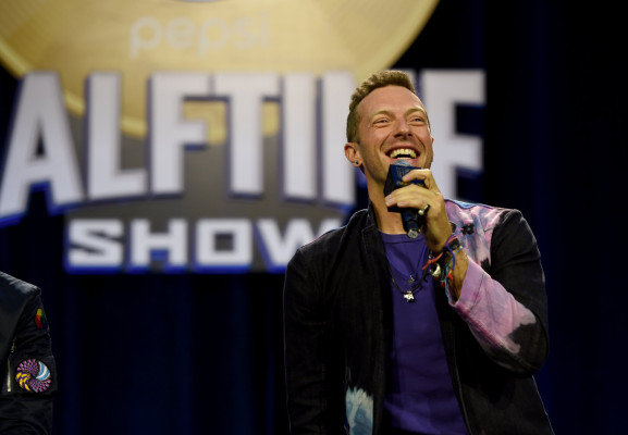 Coldplay - Pepsi Super Bowl Halftime Press Conference in San Francisco 02/04/16