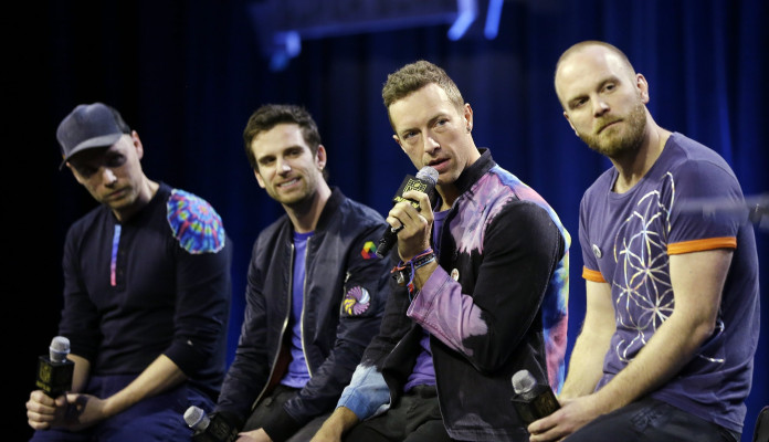 Coldplay - Pepsi Super Bowl Halftime Press Conference in San Francisco 02/04/16