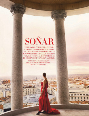 Constance Jablonski by Xavi Gordo for Harper&#039;s Bazaar Spain // Feb 2021