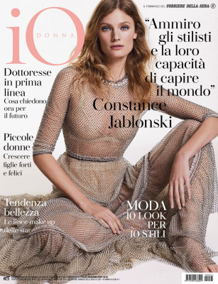 CONSTANCE JABLONSKI in Io Donna Del Corriere Della Sera, June 2020