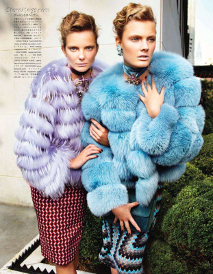 Constance Jablonksi for Vogue Japan December 2011