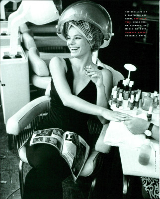 Cordula Reyer ~ VOGUE Italia January 1990 by Patrick Demarchelier