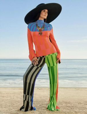 Courteney Cox by Jason Kibbler for InStyle (Spring 2022)