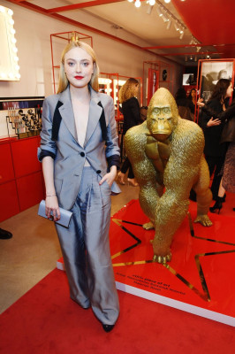Dakota Fanning- Armani Box Pop-up Store Opening in West Hollywood 