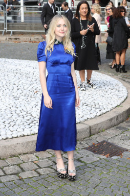 Dakota Fanning – Miu Miu Fashion Show in Paris 