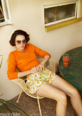 DAISY RIDLEY in Marie Claire Magazine, Holiday 2019