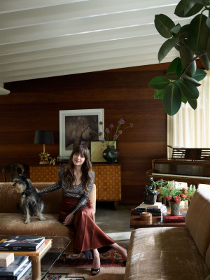 DAKOTA JOHNSON in Architectural Digest Magazine, 2020