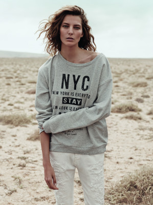Daria Werbovy - photoshoor for MANGO SPRING/SUMMER LOOKBOOK