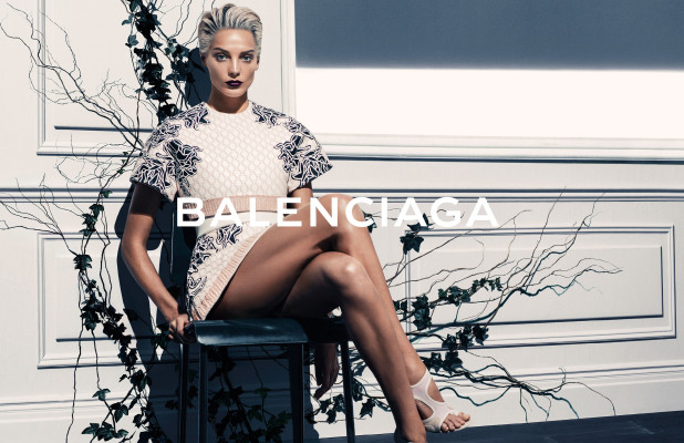 Daria Werbovy - photoshoot for Balenciaga Spring - Summer collection