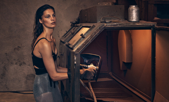 Daria Werbovy - photoshoot for PORTER MAGAZINE